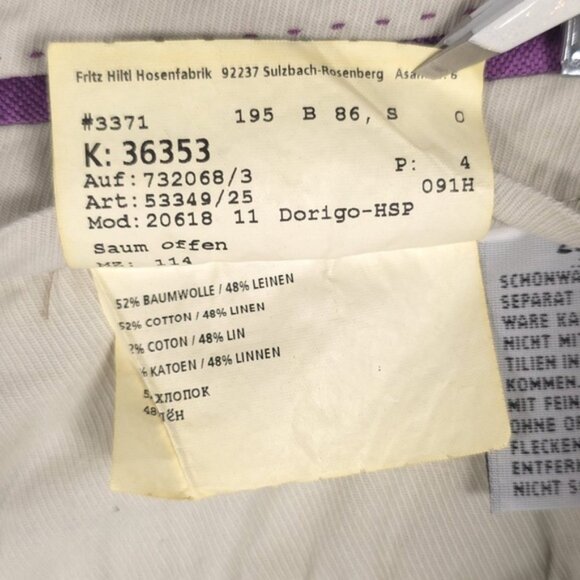 Hiltl Men’s LINEN Blend Straight Jeans 20618 11 Dorigo-HSP PREMIUM Size 33/30 - Picture 3 of 12